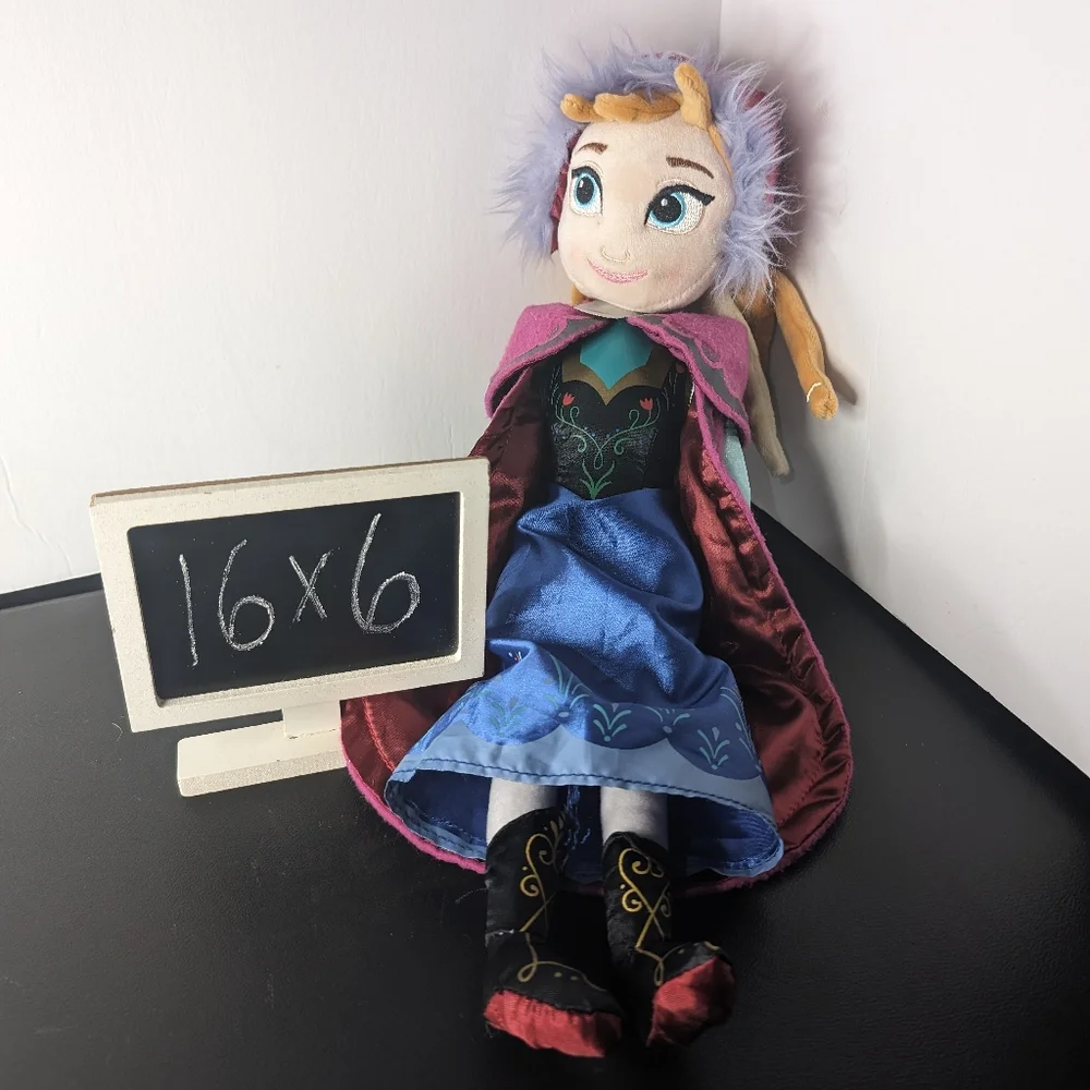 Disney lot 2 Frozen plush characters Anna‎ plush doll & Ice Spirit plush lizard